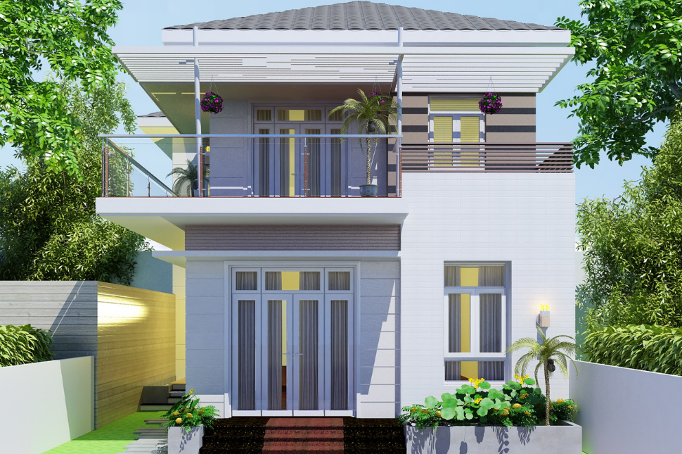 Nhà cấp 3 đơn giản hiện đại