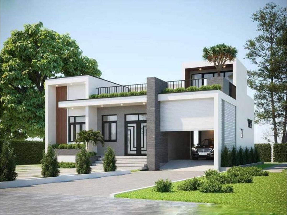 Thiết kế nh&agrave; cấp 4 m&aacute;i bằng c&oacute; s&acirc;n thượng gi&uacute;p tối ưu kh&ocirc;ng gian