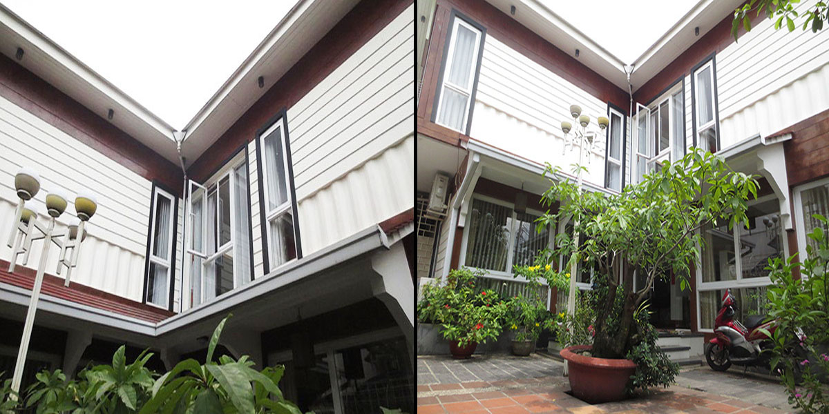 Vẻ ngoài của căn biệt thự khiến nó trông không quá khác biệt so với những ngôi nhà truyền thống.