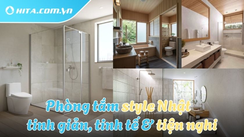 Nhà tắm phong cách Nhật - Đơn giản, hài hoà và tinh tế