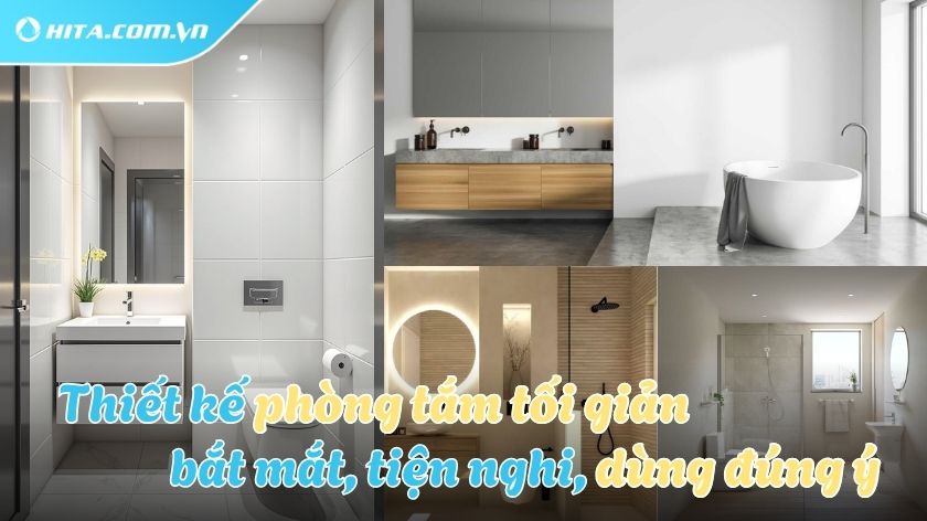 Nhà tắm tối giản - Minimalist và những điều cần biết
