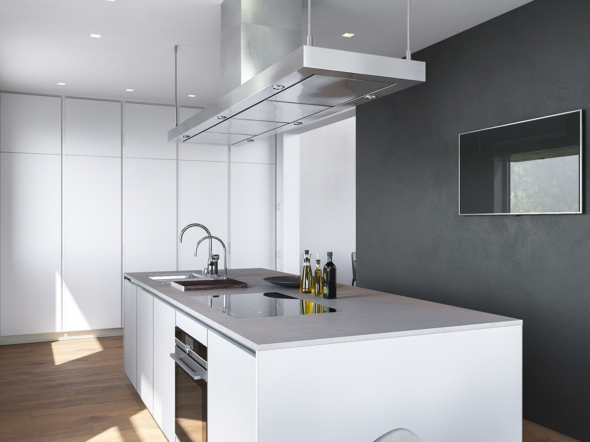 Đối với những căn bếp không có thiết kế gần cửa sổ, hoặc các dạng nhà ống, chung cư thì máy hút mùi không thể thiếu trong quá trình nấu nướng