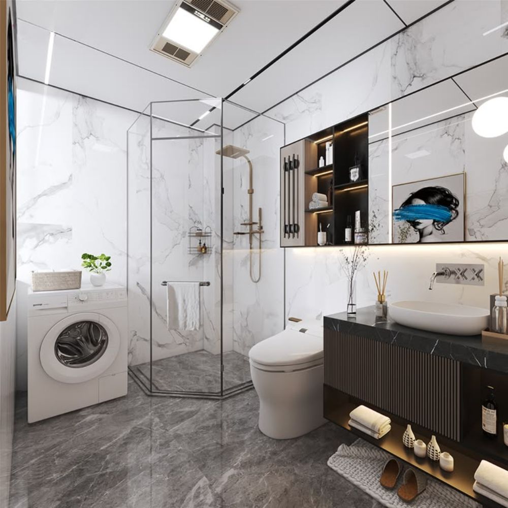 Đặc trưng của ph&ograve;ng tắm phong c&aacute;ch t&acirc;n cổ điển