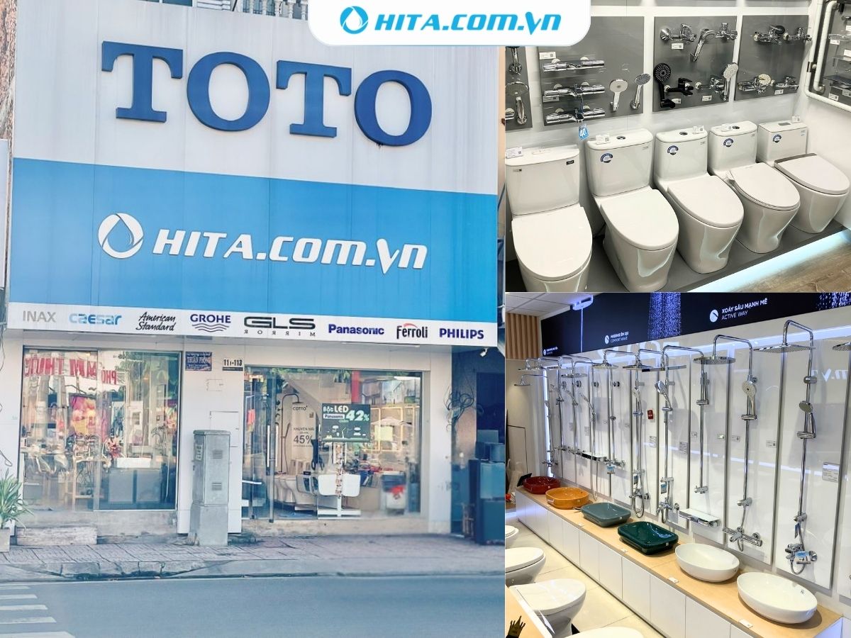 Mua thiết bị vệ sinh ch&iacute;nh h&atilde;ng tại Nội Thất HITA - đại l&yacute; ph&acirc;n phối cấp 1 tại TP.HCM
