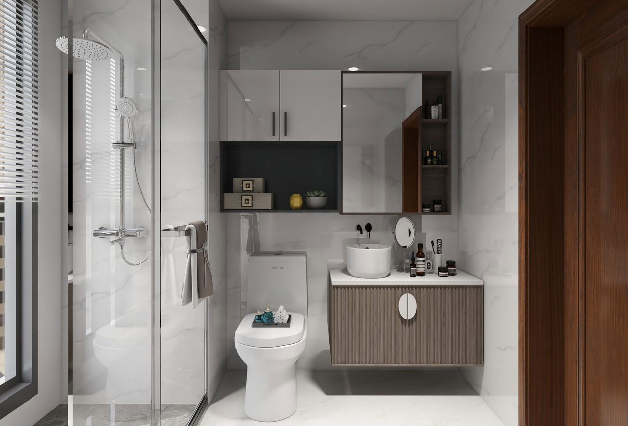 Tổng hợp những mẫu phòng tắm 4m2 đẹp, sang trọng