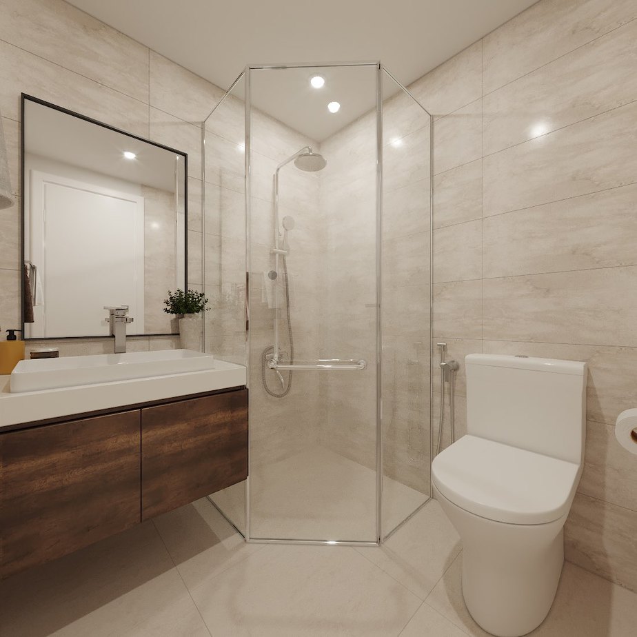 Tổng hợp những mẫu phòng tắm 4m2 đẹp, sang trọng