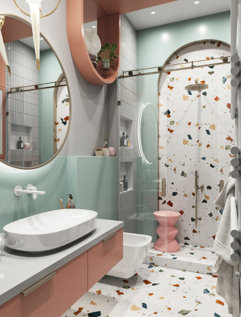 Xu hướng thiết kế phòng tắm nhỏ 2m2