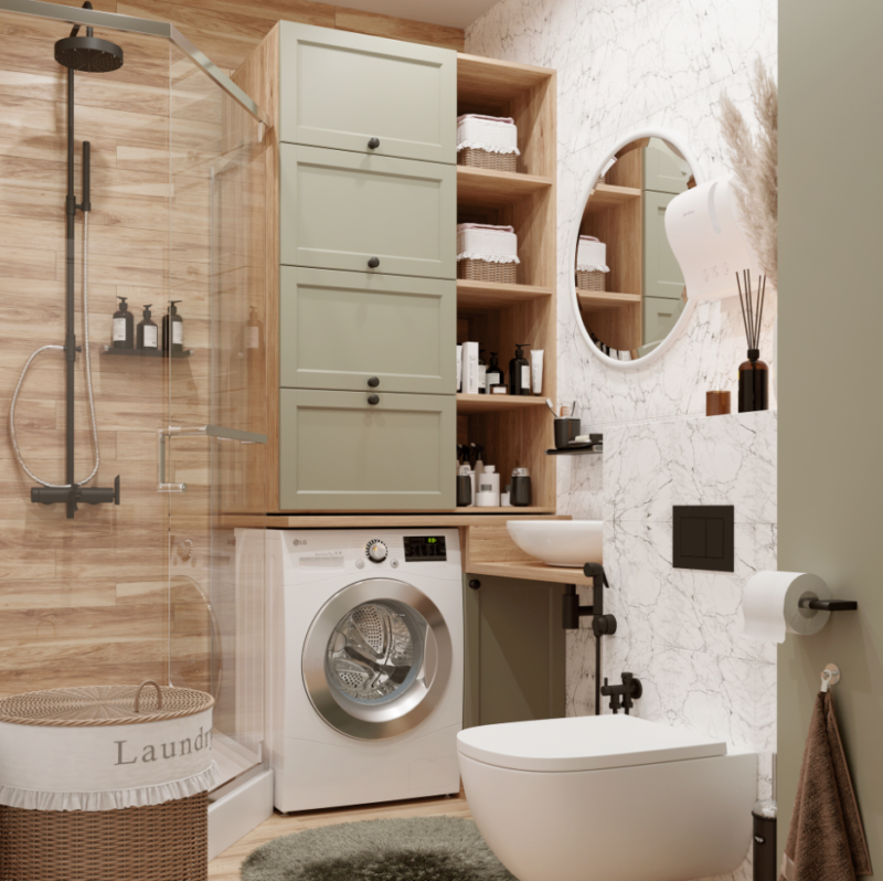 Xu hướng thiết kế phòng tắm nhỏ 2m2