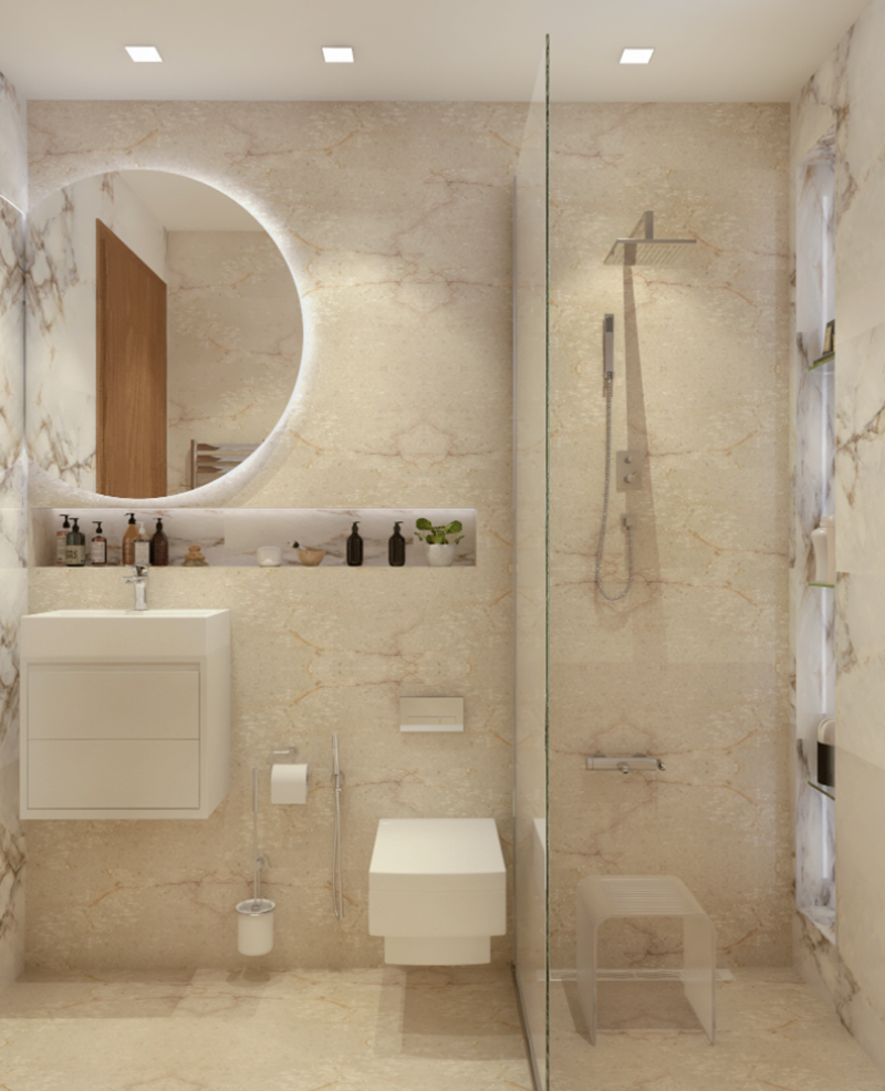 Nguyên tắc thiết kế phòng tắm nhỏ 2m2