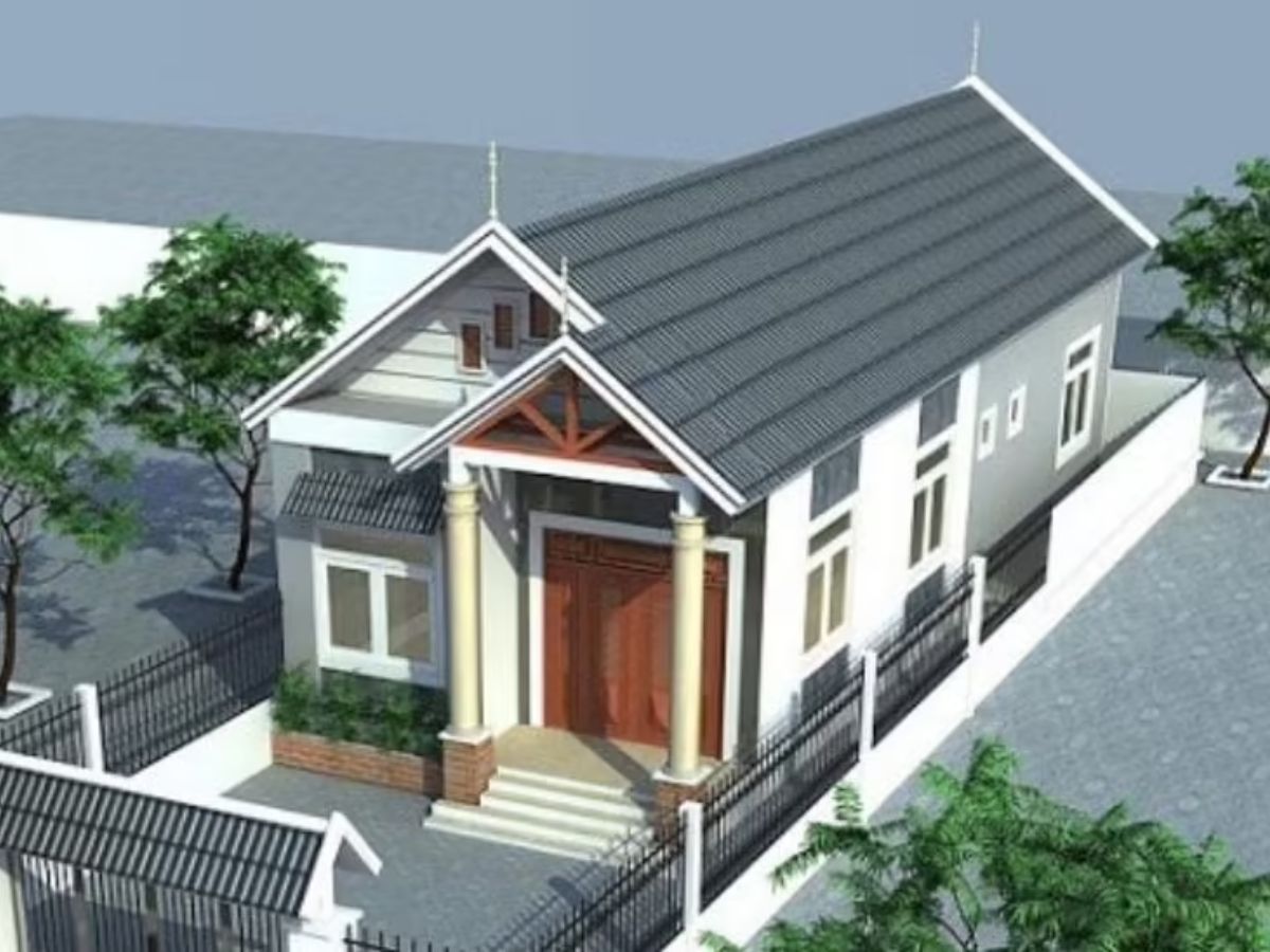 Kiến tr&uacute;c đặc trưng của nh&agrave; ống 1 tầng 5x20 gi&uacute;p tận dụng tối đa quỹ đất