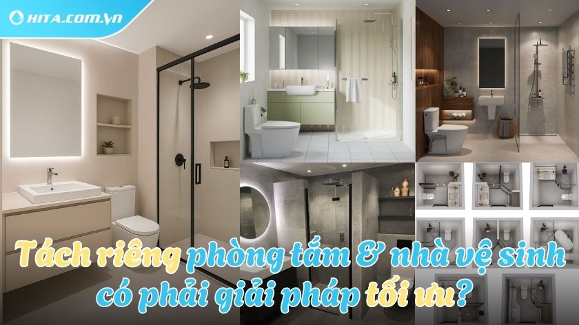 Thiết kế nhà vệ sinh và nhà tắm riêng - Nên hay không?