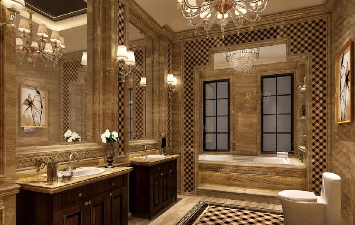 Nhà tắm, nhà vệ sinh tân cổ điển phải luôn đảm bảo sự sạch sẽ