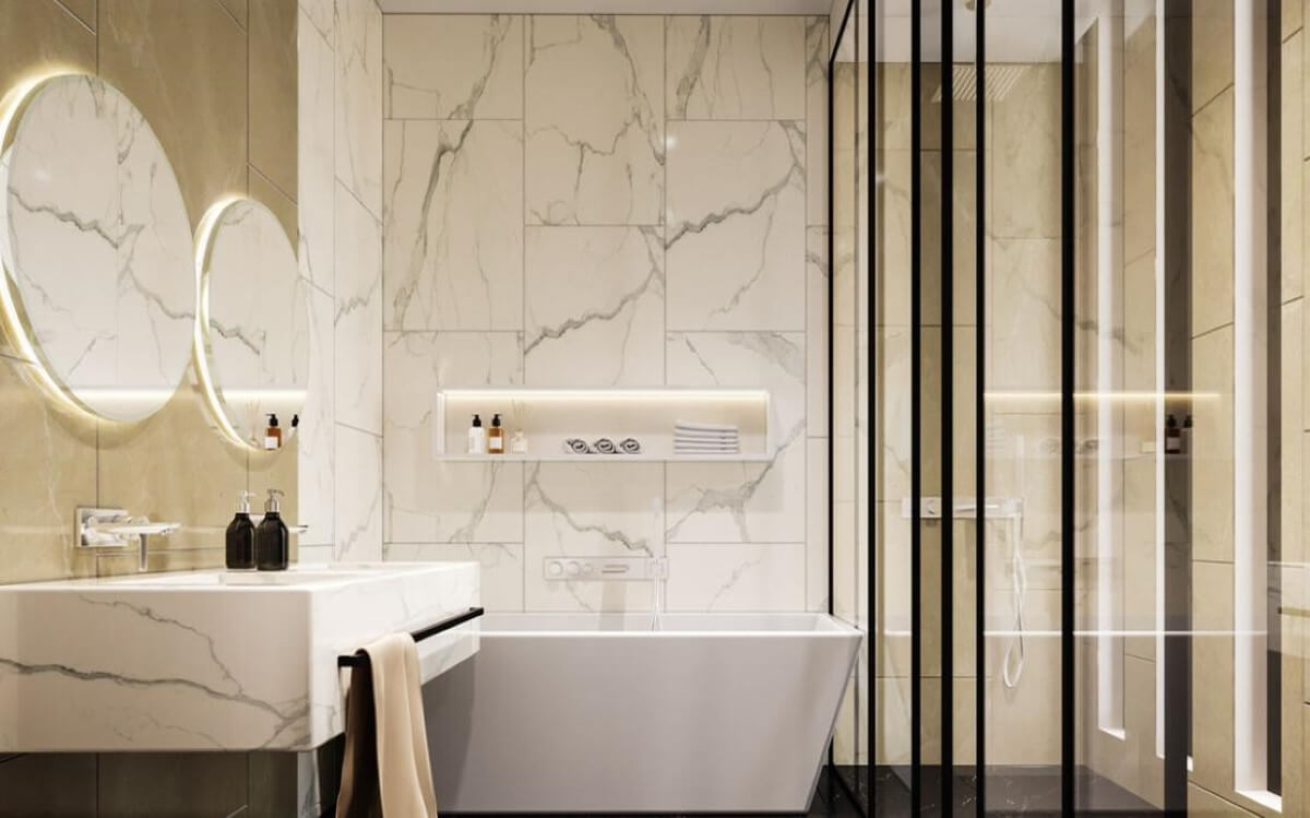 Tận dụng những sản phẩm kính và đèn để không gian thêm hiện đại