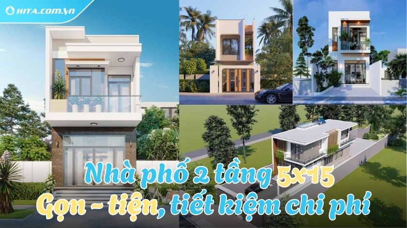 Tối ưu không gian sống với mẫu nhà phố 2 tầng 5x15