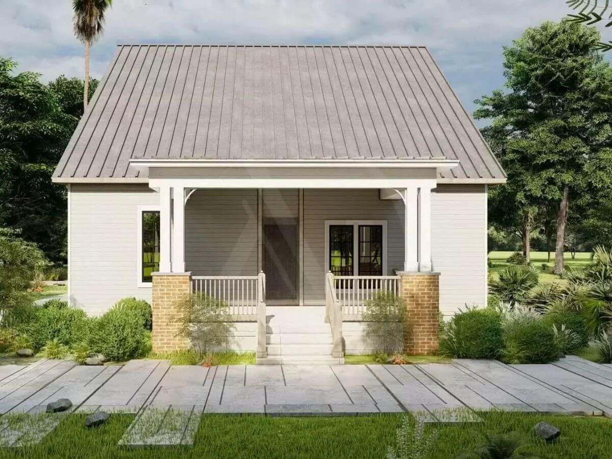 Nh&agrave; vườn đẹp ở n&ocirc;ng th&ocirc;n c&oacute; thiết kế giản dị, gần gũi