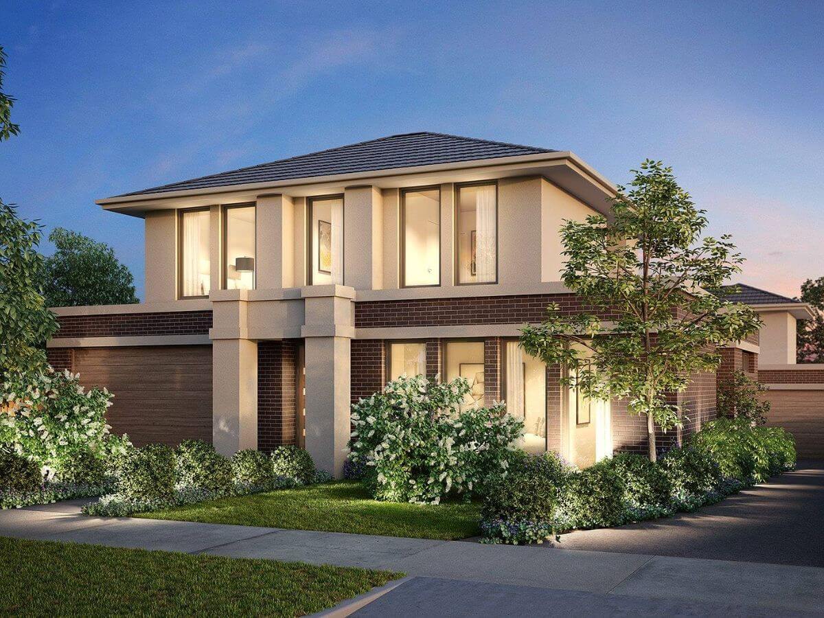 Nh&agrave; vườn hiện đại sử dụng nhiều cửa k&iacute;nh lớn để kết nối với cảnh quan b&ecirc;n ngo&agrave;i