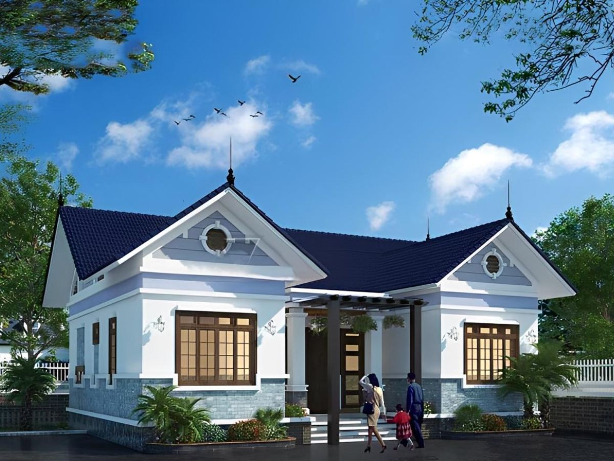 Nh&agrave; chữ U 100 &ndash; 150m&sup2; kiểu m&aacute;i Th&aacute;i thanh lịch, sang trọng