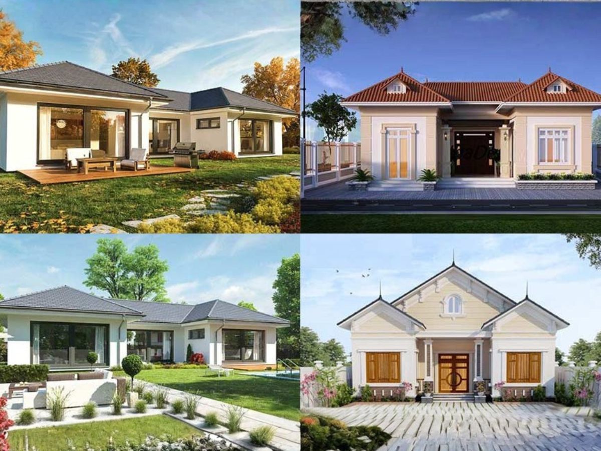 Mẫu nh&agrave; chữ U c&oacute; đa dạng phong c&aacute;ch thiết kế