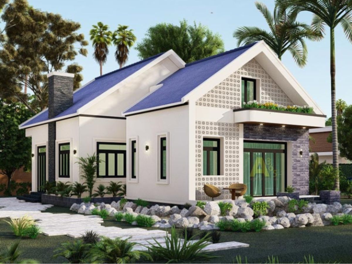Mẫu nh&agrave; tiền chế n&ocirc;ng th&ocirc;n m&aacute;i Th&aacute;i với gam trung t&iacute;nh, hiện đại