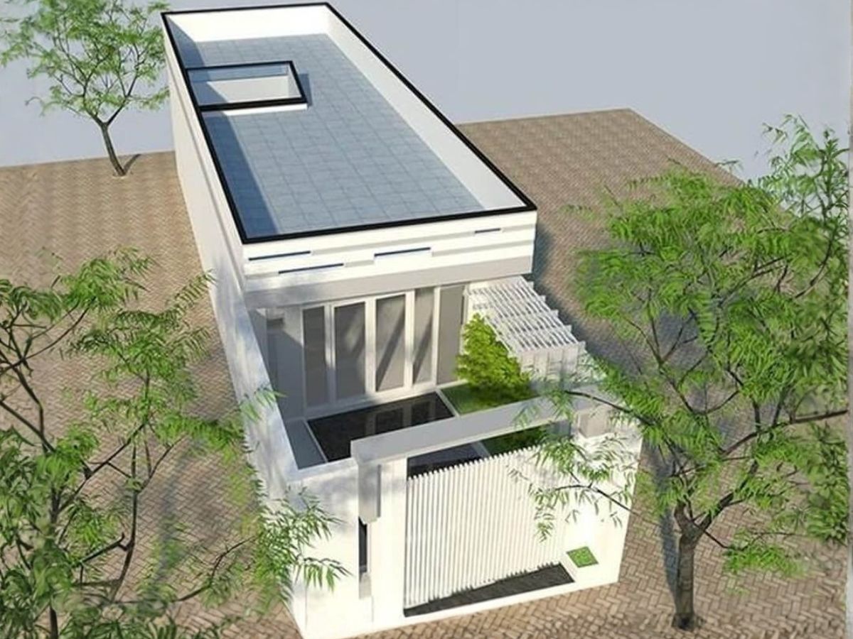 Phần m&aacute;i bằng trống ph&iacute;a tr&ecirc;n c&oacute; thể tận dụng v&agrave;o nhiều việc kh&aacute;c nhau