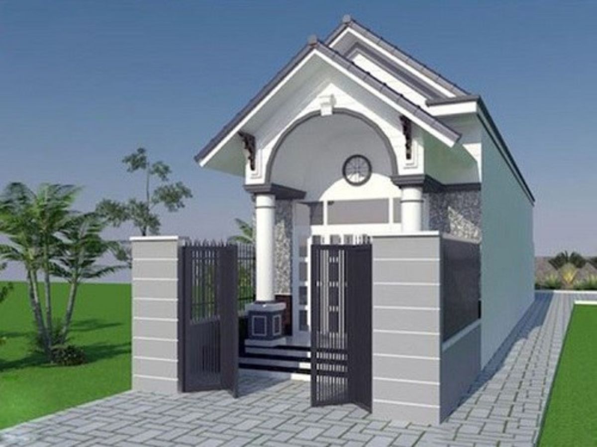 Nh&agrave; ống 1 tầng m&aacute;i Th&aacute;i với phong c&aacute;ch t&acirc;n cổ điển ấn tượng