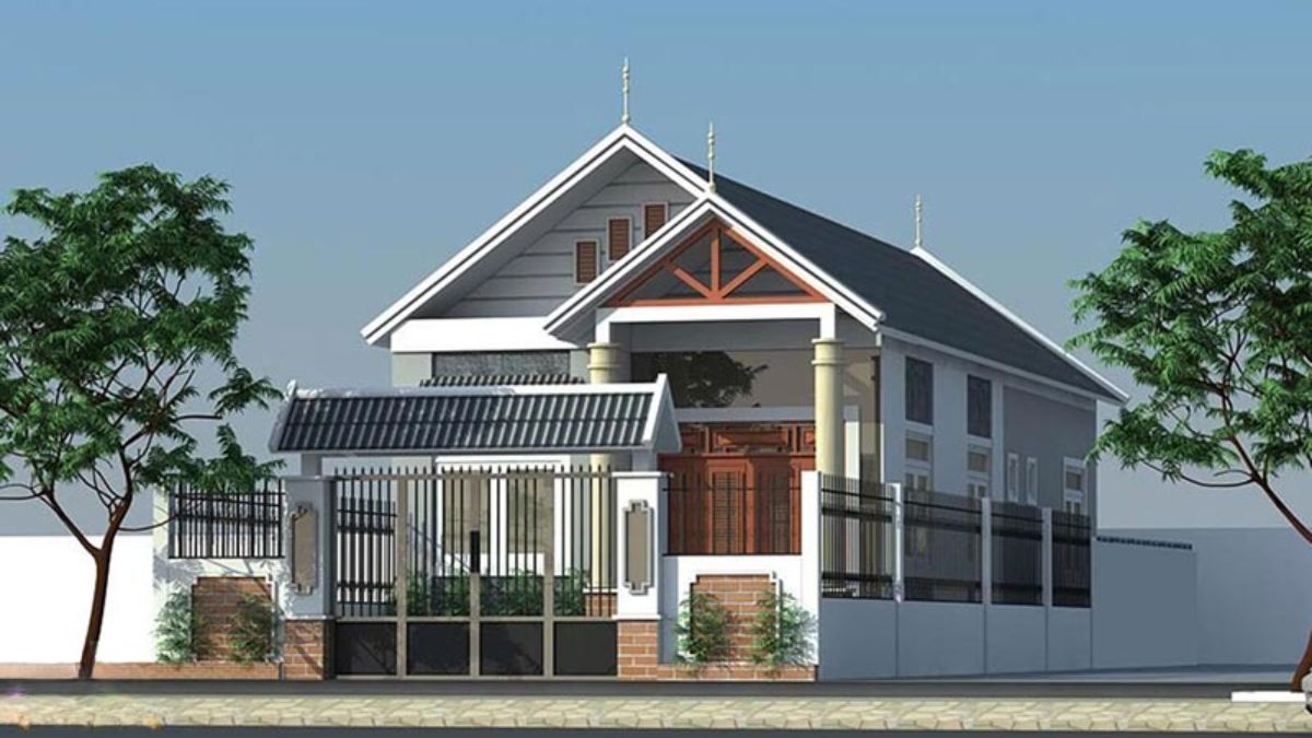 Mẫu nh&agrave; ống 1 tầng 6x20m