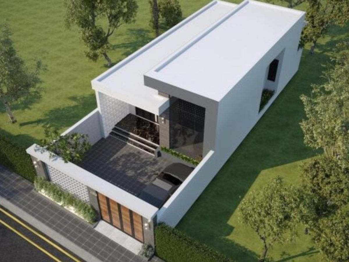 Mẫu nh&agrave; ống 1 tầng n&ocirc;ng th&ocirc;n đẹp