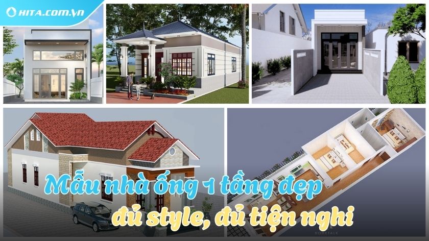 Top mẫu nhà ống 1 tầng đẹp bạn không nên bỏ lỡ
