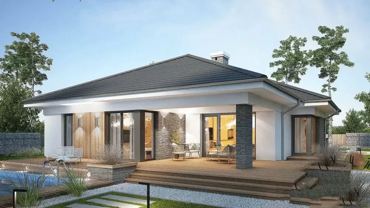 Mẫu thiết kế biệt thự 1 tầng