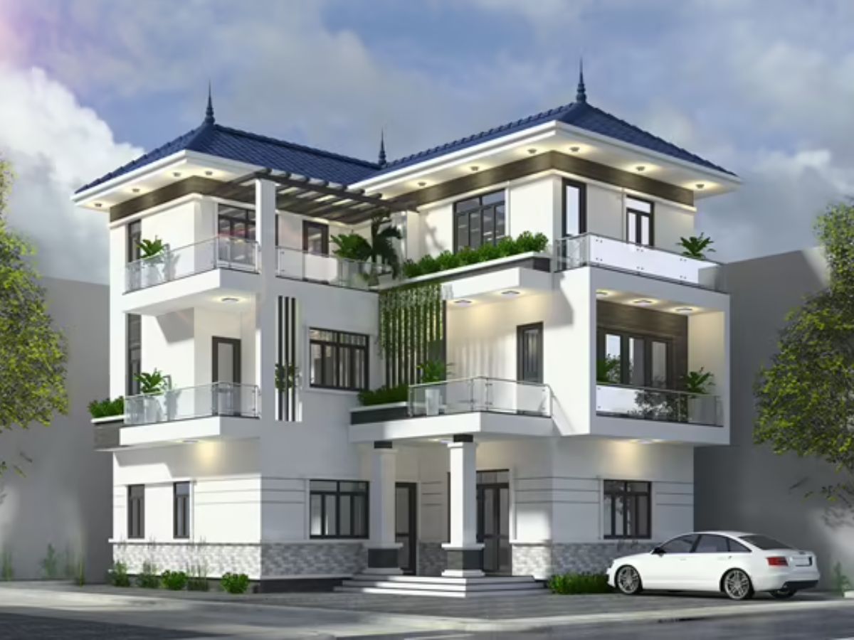 Mẫu thiết kế biệt thự 3 tầng