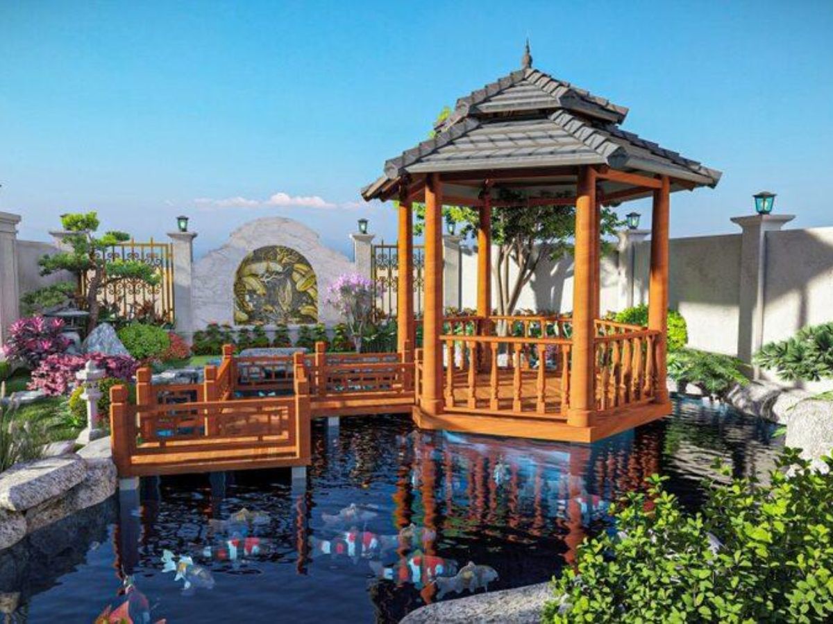 Mẫu ch&ograve;i nghỉ s&acirc;n vườn gi&uacute;p bạn xoa dịu căng thẳng v&agrave; h&ograve;a m&igrave;nh với thi&ecirc;n nhi&ecirc;n
