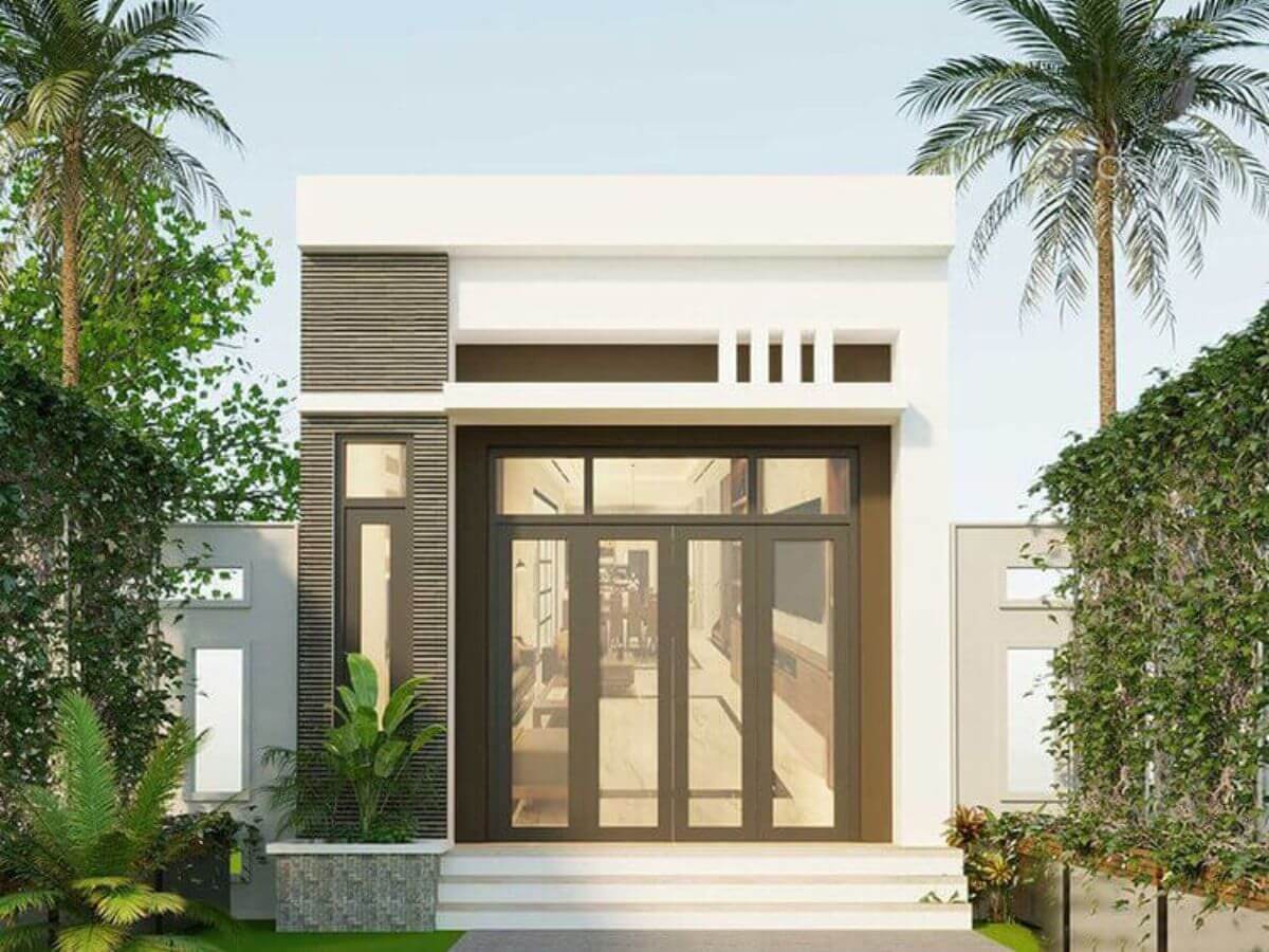 Nh&agrave; ống 1 tầng thường c&oacute; phong c&aacute;ch thiết kế hiện đại với h&igrave;nh khối tối giản