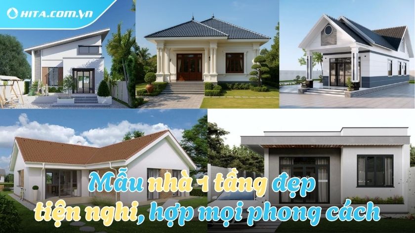 Top nhà đẹp 1 tầng đón đầu xu hướng hiện nay