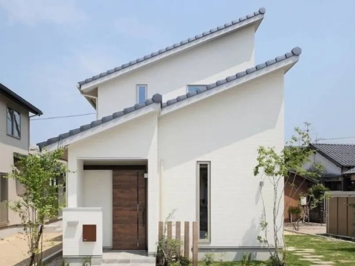 Mẫu nh&agrave; cấp 4 n&ocirc;ng th&ocirc;n m&aacute;i lệch