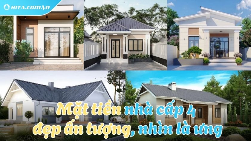 Ý tưởng thiết kế mặt tiền nhà cấp 4 đẹp không nên bỏ lỡ
