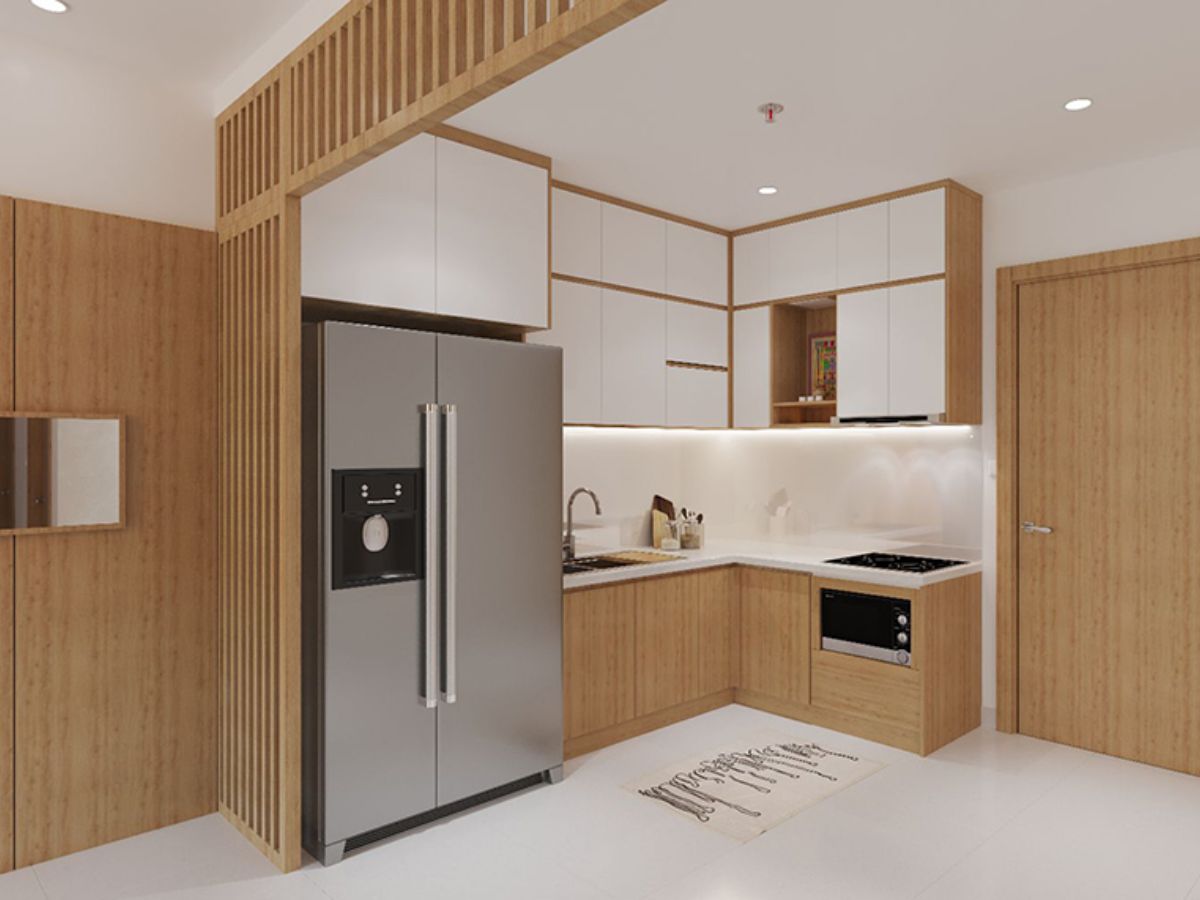 Mẫu thiết kế nh&agrave; bếp nhỏ cho chung cư