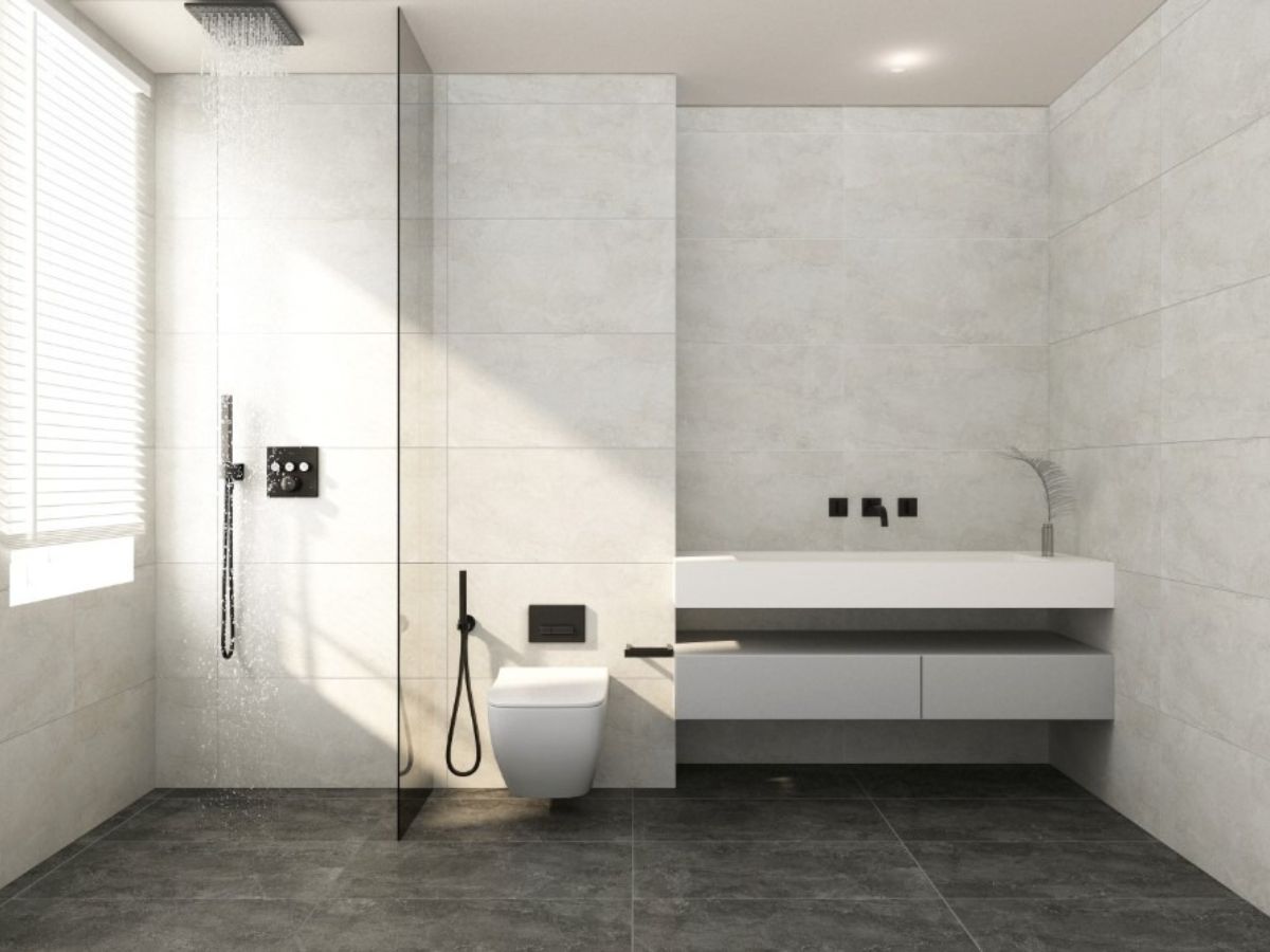 Bố tr&iacute; cửa sổ cho nh&agrave; tắm 4m2 để đảm bảo kh&ocirc;ng gian lu&ocirc;n th&ocirc;ng tho&aacute;ng