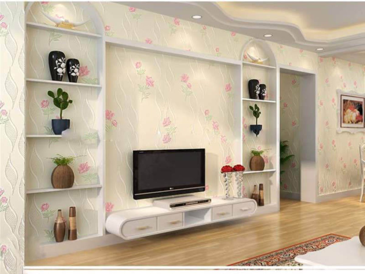 Tạo điểm nhấn cho ph&ograve;ng kh&aacute;ch với chậu c&acirc;y xanh nhỏ ở c&aacute;c kệ