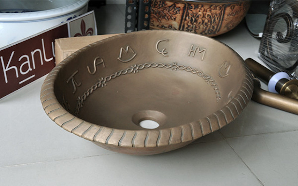 Lavabo bằng đồng KANLY