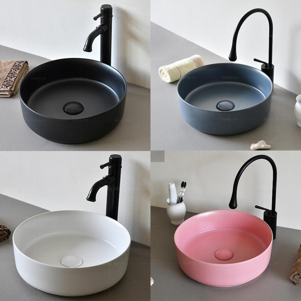 Lavabo sứ cao cấp KANLY