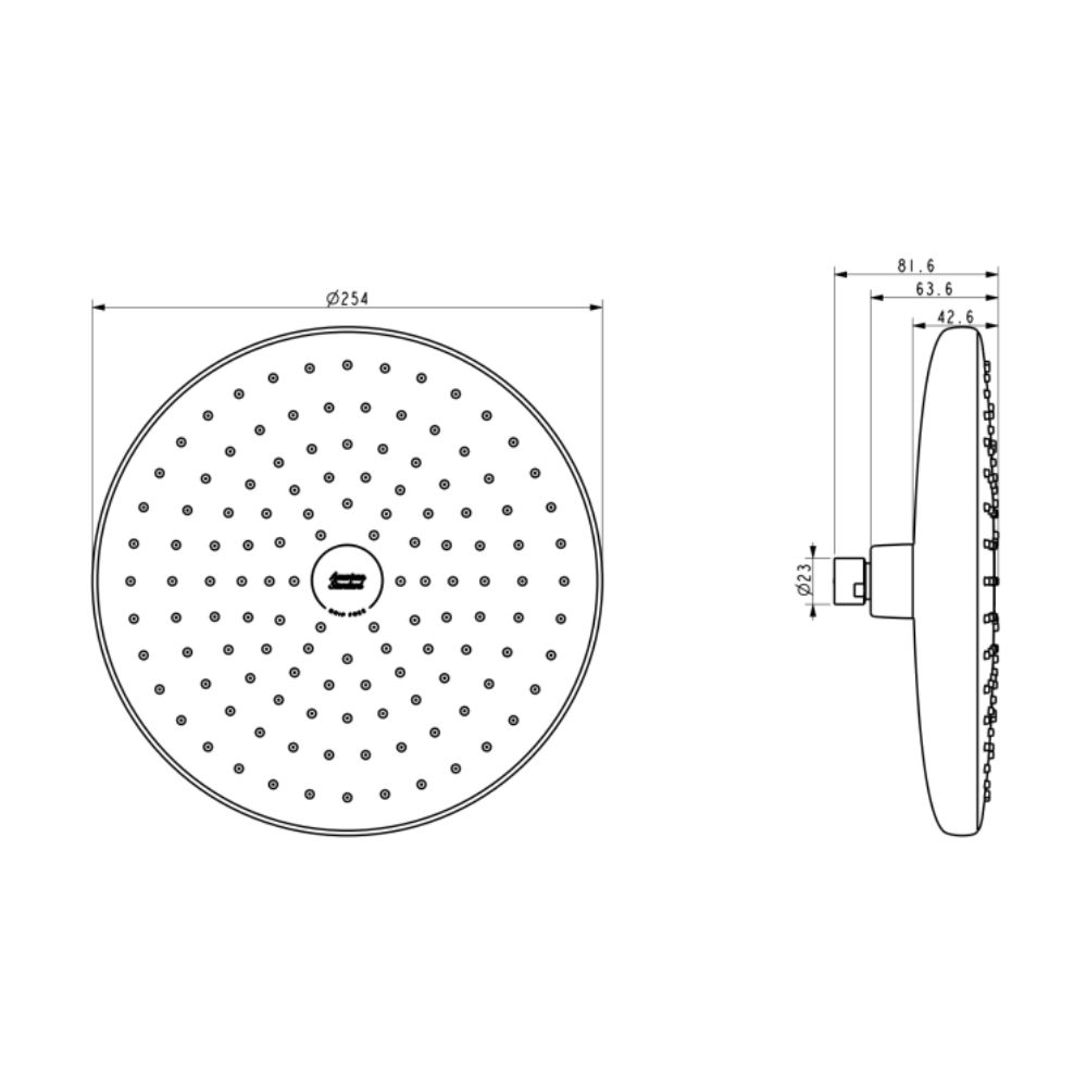 Đầu sen phun mưa American Standard WF-5100 (WF5100) Moonshadow Drip-free