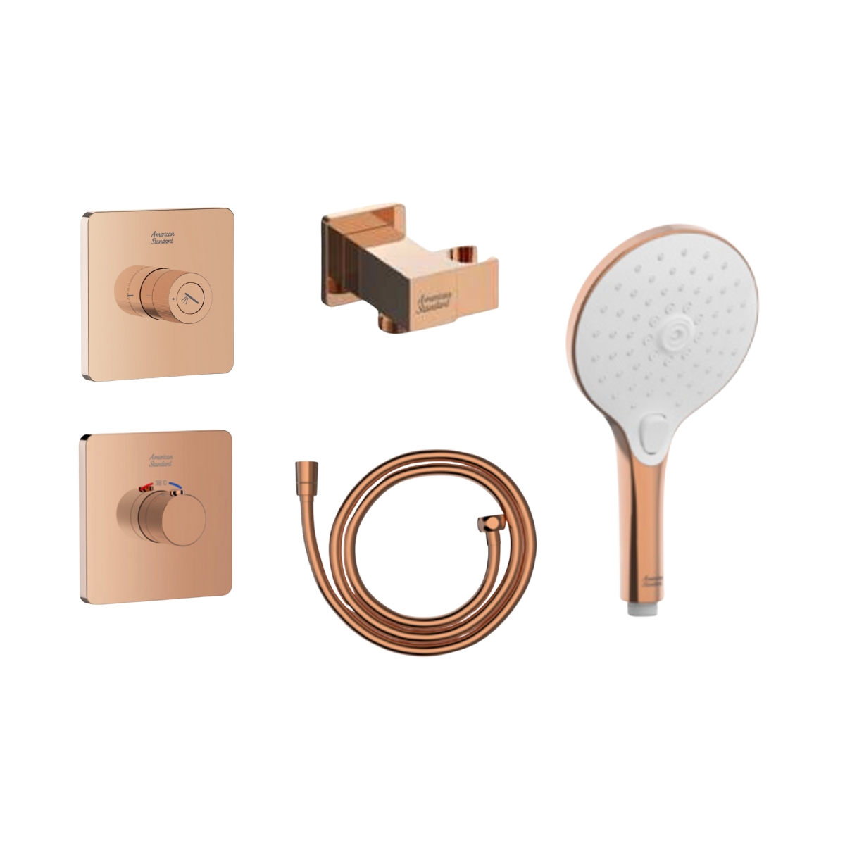 Bộ sen âm nhiệt độ 1 đường American Standard EasySet Essential - Polished Warm Sunset