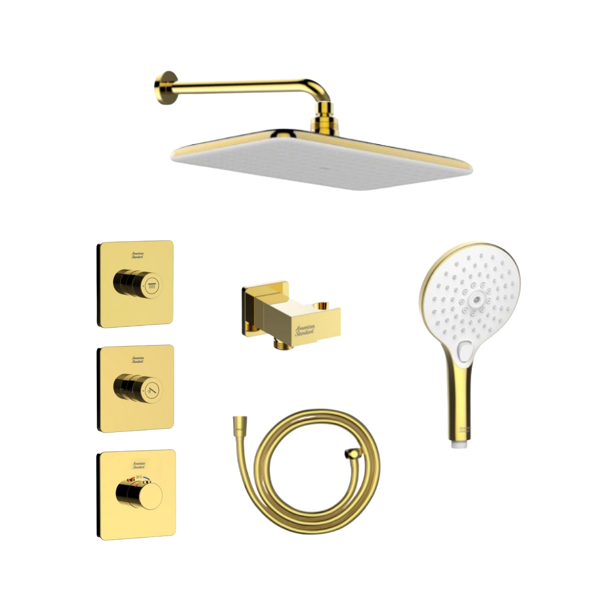 Bộ sen âm nhiệt độ 2 đường American Standard EasySet Experience - Polished Cool Sunrise