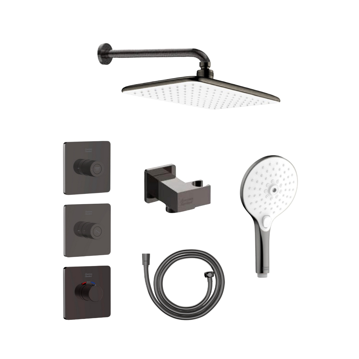 Bộ sen âm nhiệt độ 2 đường American Standard EasySet Experience - Polished Hard Graphite