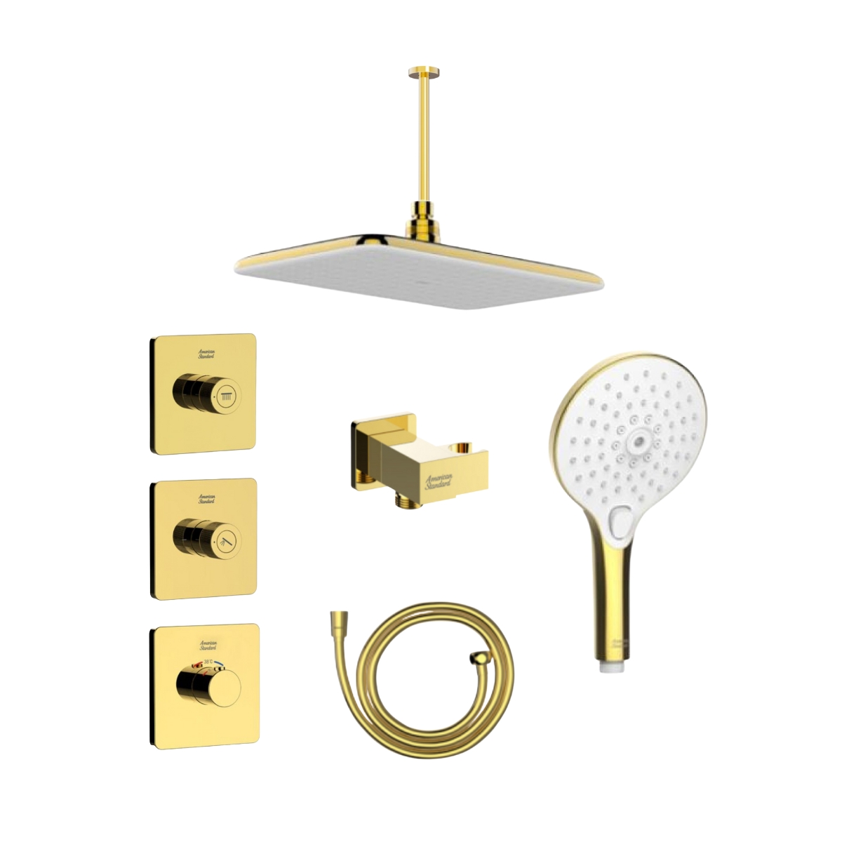 Bộ sen âm nhiệt độ 2 đường American Standard EasySet - Polished Cool Sunrise 1
