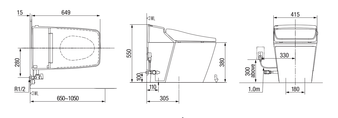 Bồn cầu điện tử thông minh American Standard WP-1806 (WP1806) dòng Acacia Evolution