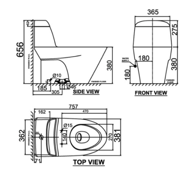 Bồn cầu 1 khối American Standard VF-2011PL (VF2011PL) nắp điện tử