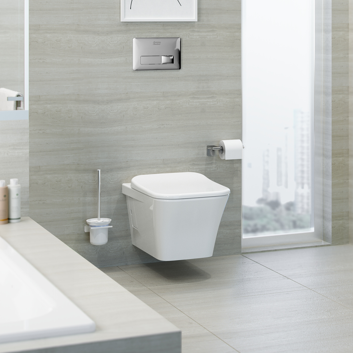 Bồn cầu treo tường American Standard WP-2131 (WP2131) nắp êm dòng Kastello Square