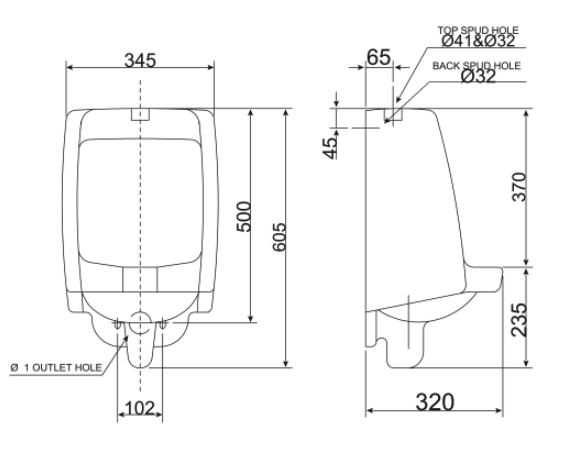 Bồn tiểu nam American Standard VF-6401 (VF6401)