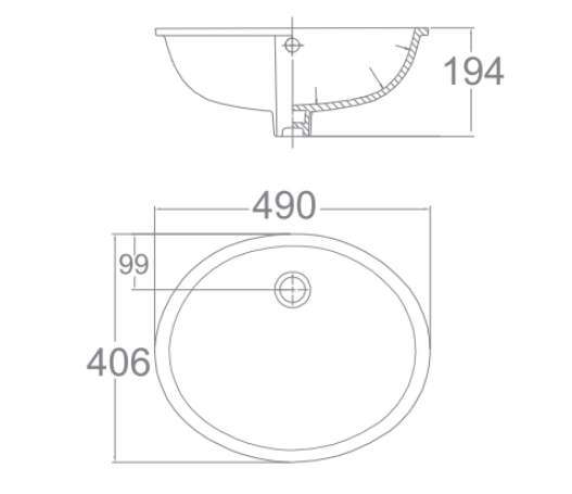 Chậu lavabo âm bàn American Standard VF-0496 (VF0496)